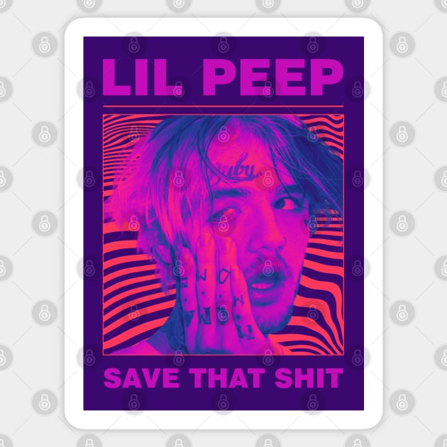 Lil peep Sticker by mrcatguys